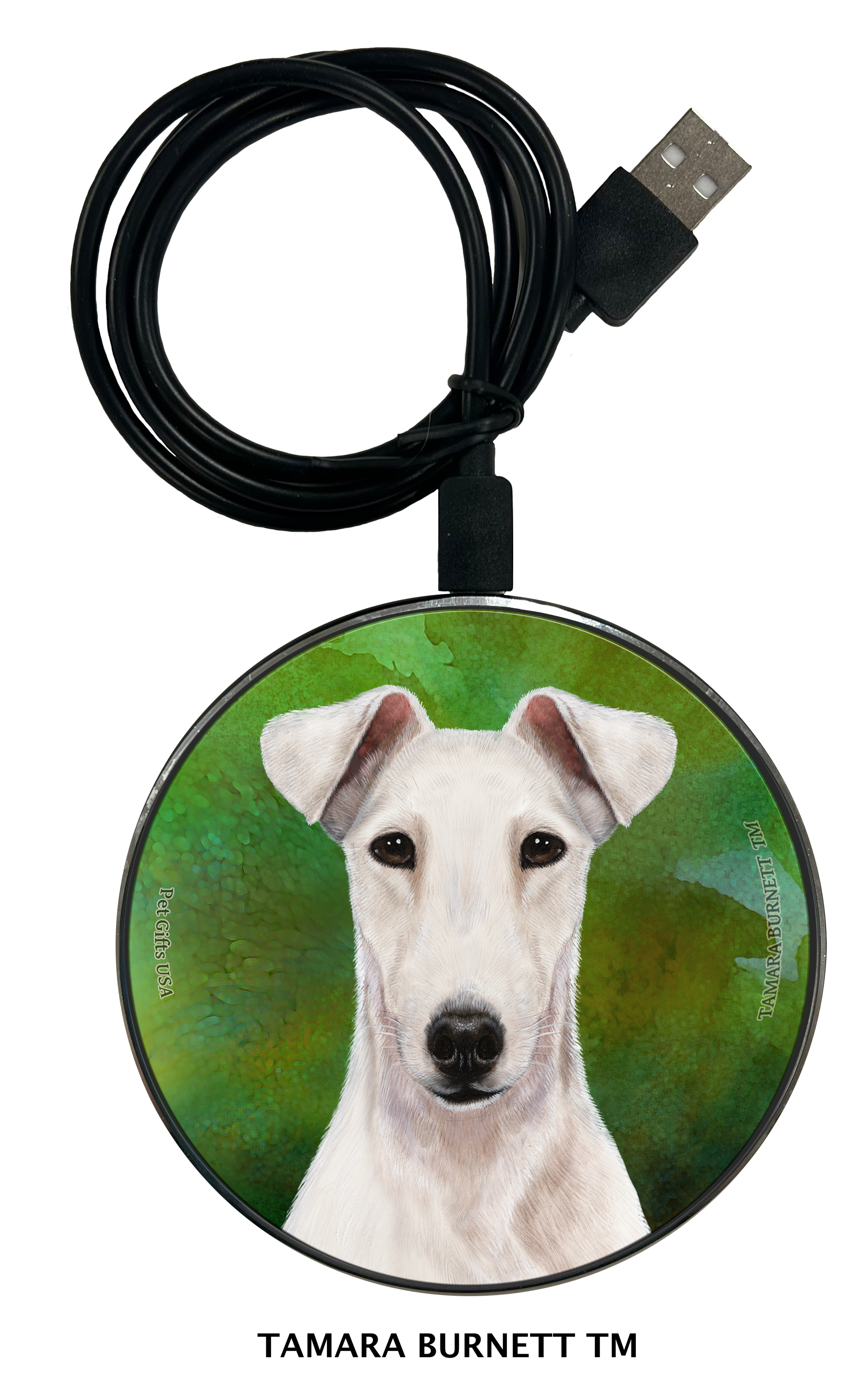 Fox Terrier White - Zoomies Phone Charger image